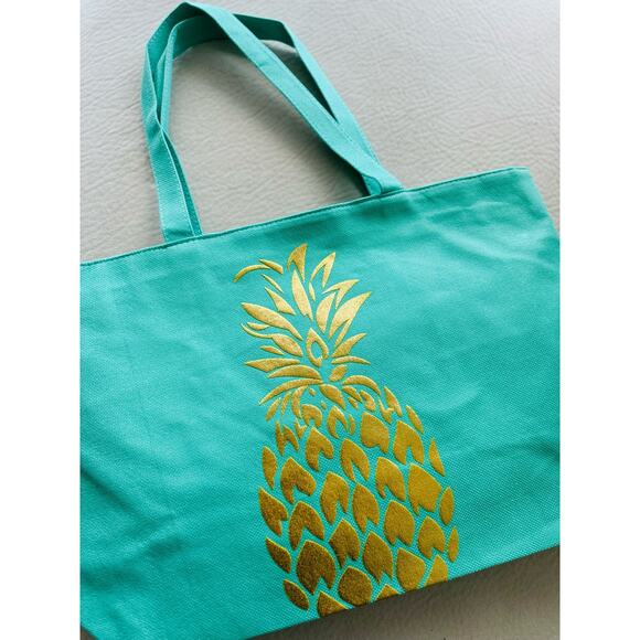 Beach Bag Tote, Pinneaple Beach Bags Pool Bag Shoulder Travel Tote - Picture 5 of 7